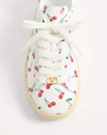 Valentino Royco Sneaker In Nappa Calfskin With Cherryfic Pattern - Image 3